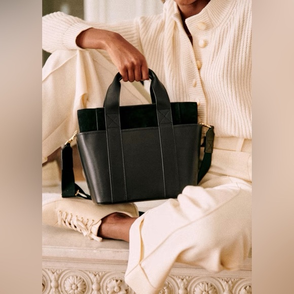 Sezane Handbags - SEZANE black Sacha leather bag